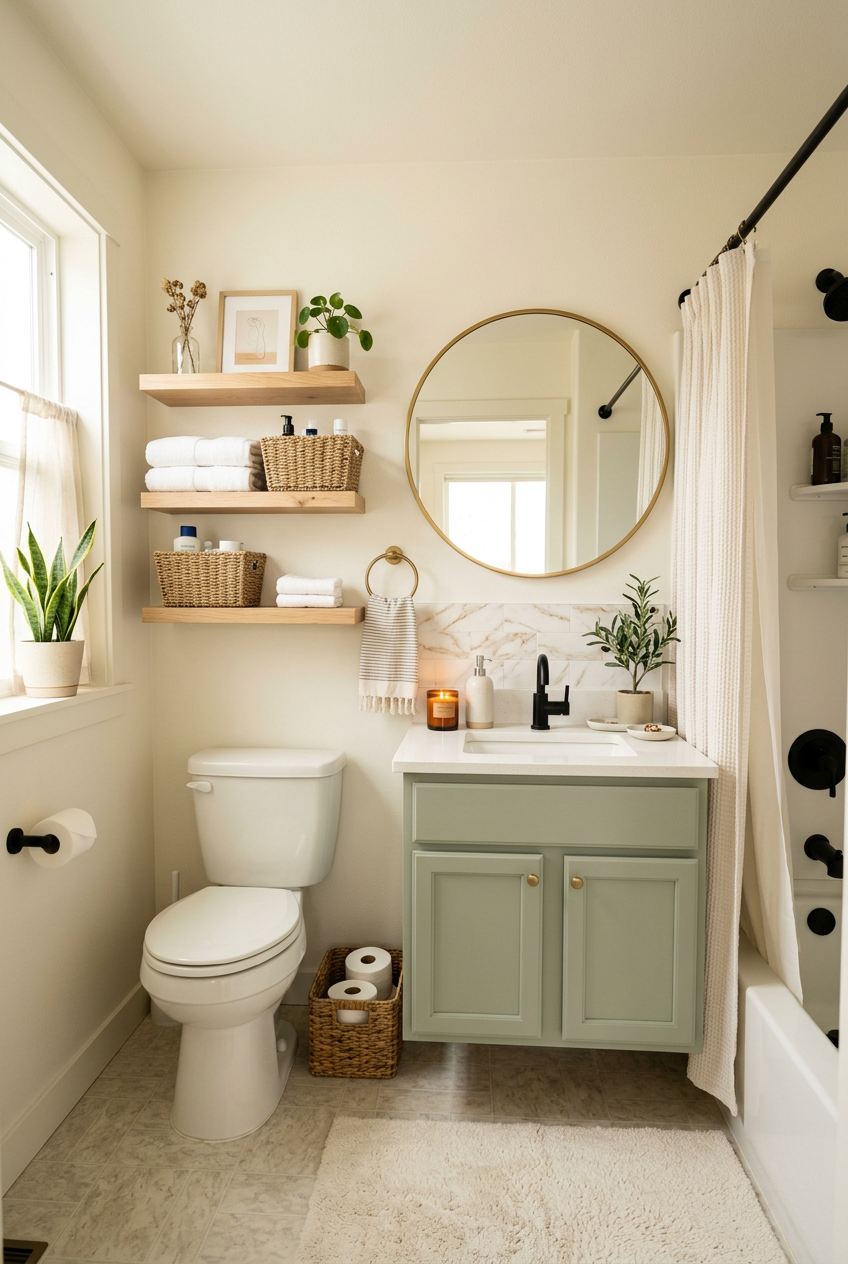 10 Small Bathroom Ideas That Make Your Rental Feel High-End